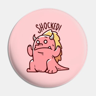 Shocked Red Zilla Pin