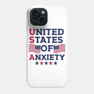 United States Of Anxiety Phone Case