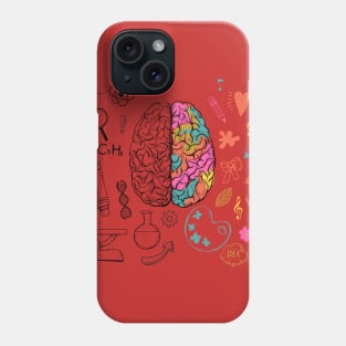 Colorful Brain Science and Art Phone Case