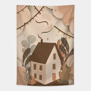 Tiny House In Canada Tapestry