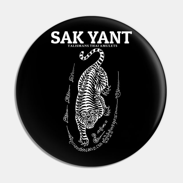 Sak Yant Muay Thai Tattoo Pin by KewaleeTee