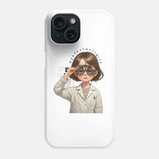 Cute Ophthalmologist girl ,brafdesign Phone Case