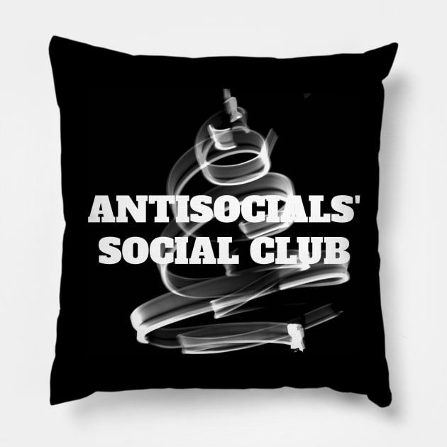 Antisocial Social Club Pillow by Zodiac Mania