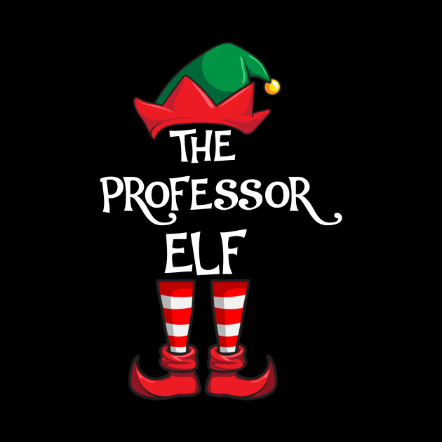 Professor Elf Matching Family Christmas Teacher by hazlleylyavlda