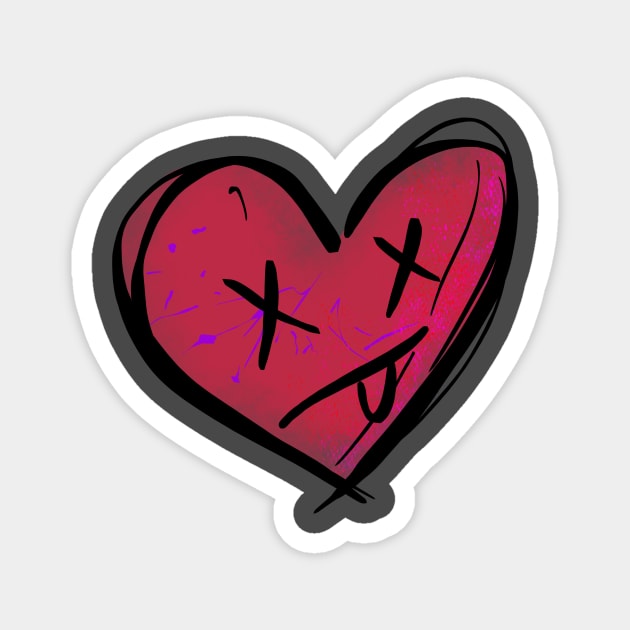 Tiny Tina Heart Magnet by VixPeculiar