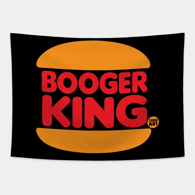 BOOGER KING Tapestry by toddgoldmanart