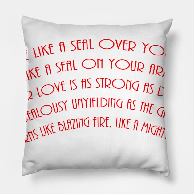 Love Quote, song of solomon Pillow by LND4design