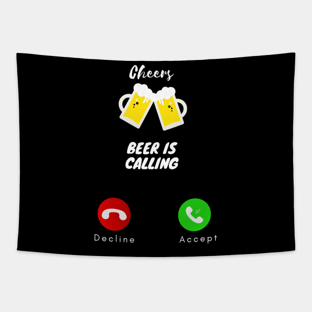 BEER IS CALLING Tapestry by ShopColDigital