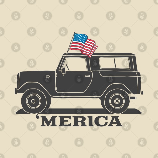 Bronco 4th of July Merica by fatbastardshirts