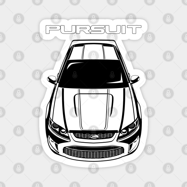 Ford FPV Pursuit UTE - White Stripe Magnet by V8social