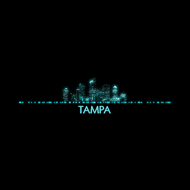 Tampa Skyline by Jared S Davies