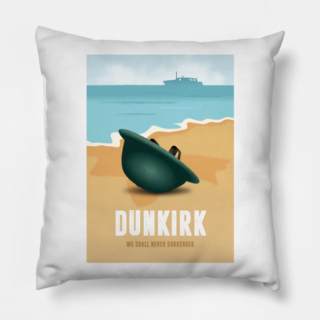 Dunkirk - Alternative Movie Poster Pillow by MoviePosterBoy