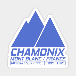 Chamonix Ski Resort France Mont Blanc Magnet