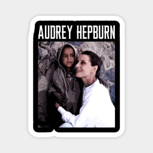 Audrey's Graceful Charisma The Audrey Hepburn Tribute Tee Magnet