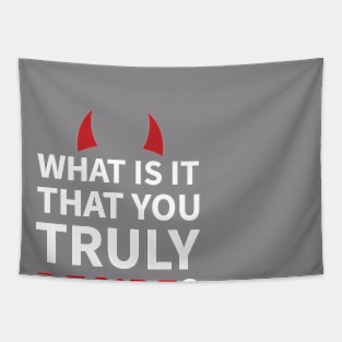 Lucifer Morningstar | Lucifan | What Is It You Truly Desire? Tapestry