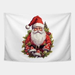 Cottagecore Santa Tapestry