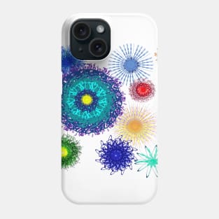 Geometric Colorful Bright Flower Pattern Phone Case