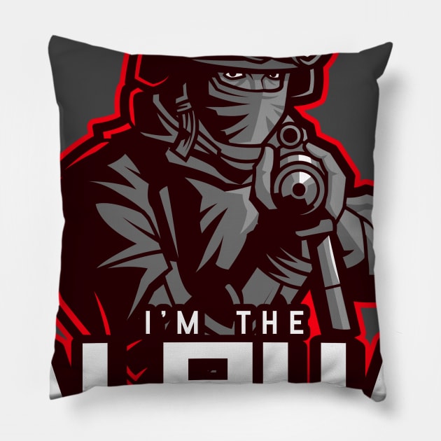 I'm The Alpha (5) Pillow by CavemanMedia