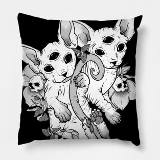 Witchy Familiars (dark) Pillow