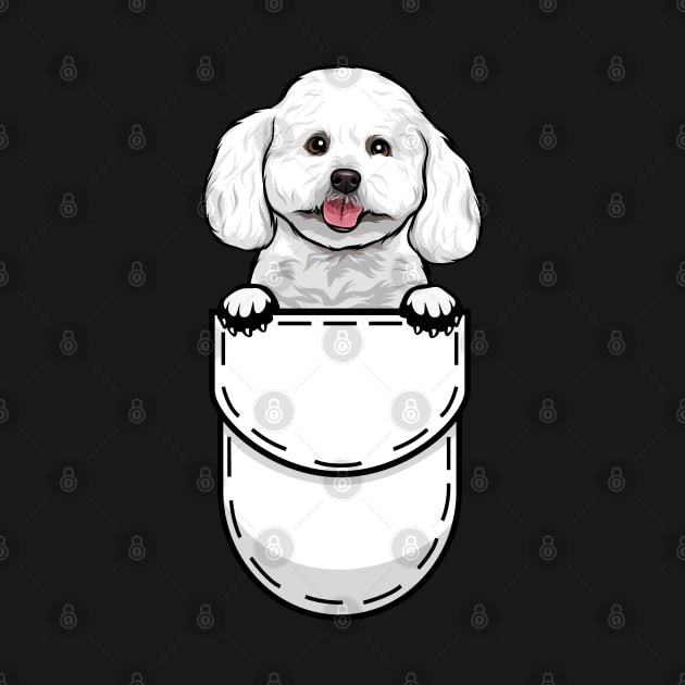 Funny Bichon Frise Pocket Dog by Pet My Dog