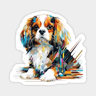 Cavalier King Charles Dog Pet World Animal Lover Furry Friend Abstract Magnet