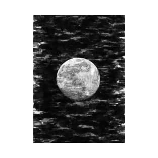 Detailed Bright Super Moon. For Moon Lovers T-Shirt