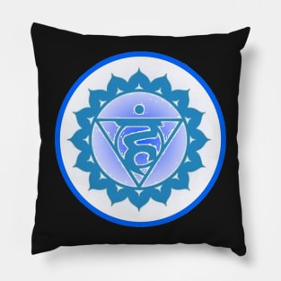 Speak your truth Throat Chakra- Dark Grey Pillow