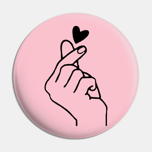 FINGER HEART Pin by Garangs