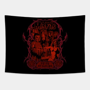 misfits red Tapestry