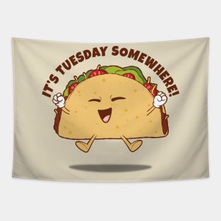 Taco Tuesday - we love Tacos! (on light colors) Tapestry