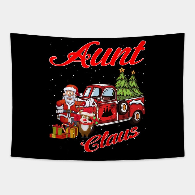 Aunt Claus Santa Car Christmas Funny Awesome Gift Tapestry by intelus