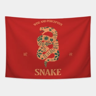 Year of The Snake - Chinese Zodiac Tapestry