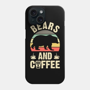 Bears and Coffee Funny Bear Lovers Phone Case