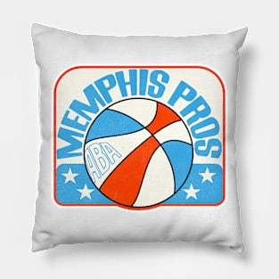 Defunct Memphis Pros Basketball Pillow