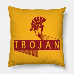 Trojan in red (Solid Graphic Version) Pillow