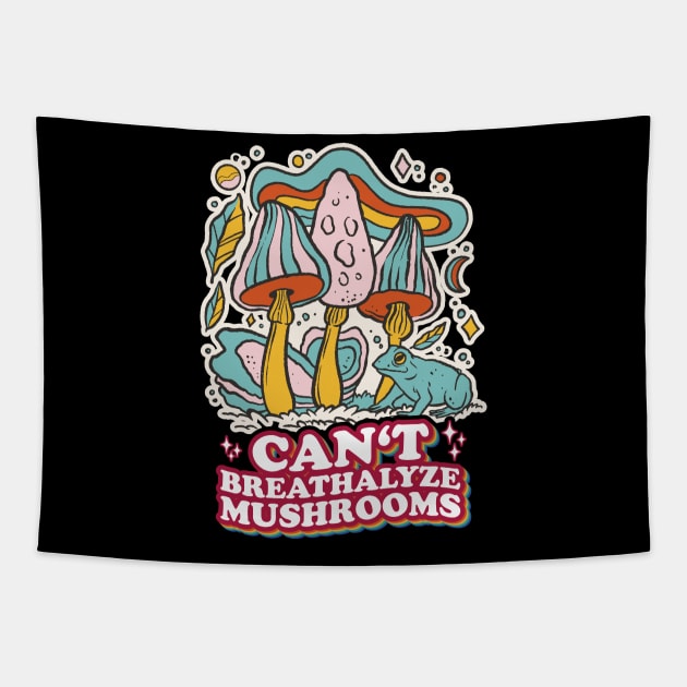 Fungal Funnies: Breathe Easy, Can't Breathalyze Mushrooms Tapestry by star trek fanart and more