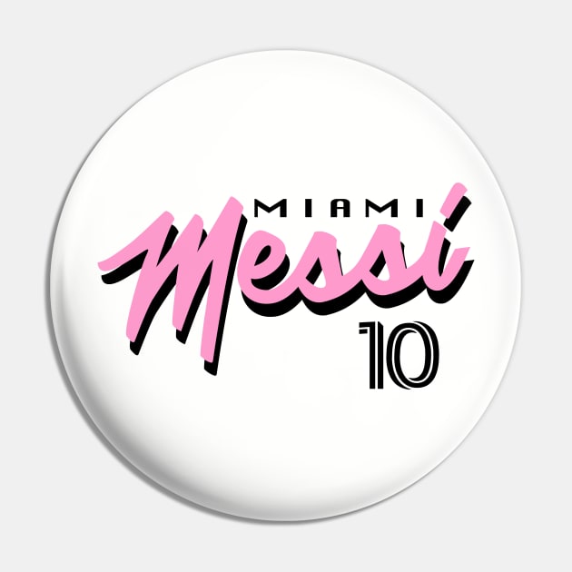 Miami Messi 10, Miami Football Club Design Pin by FanSwagUnltd