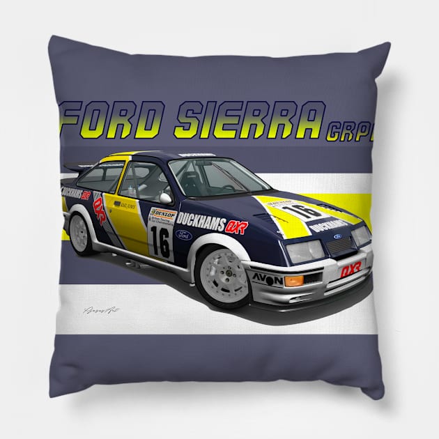 GrA Ford Sierra RS Cosworth Pillow by PjesusArt