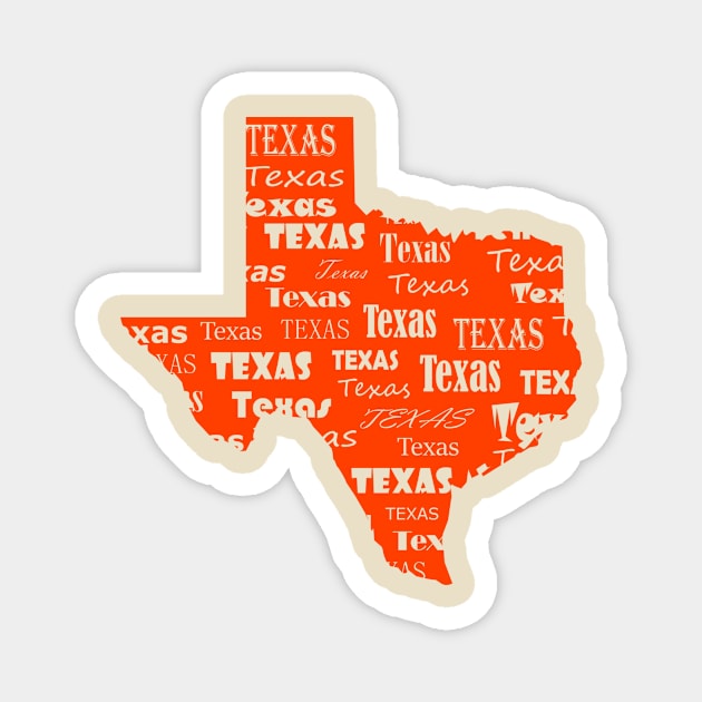 Texas Map Magnet by denip