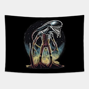 Alien surfing 88069 Tapestry