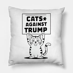 Cats against Trump Pillow