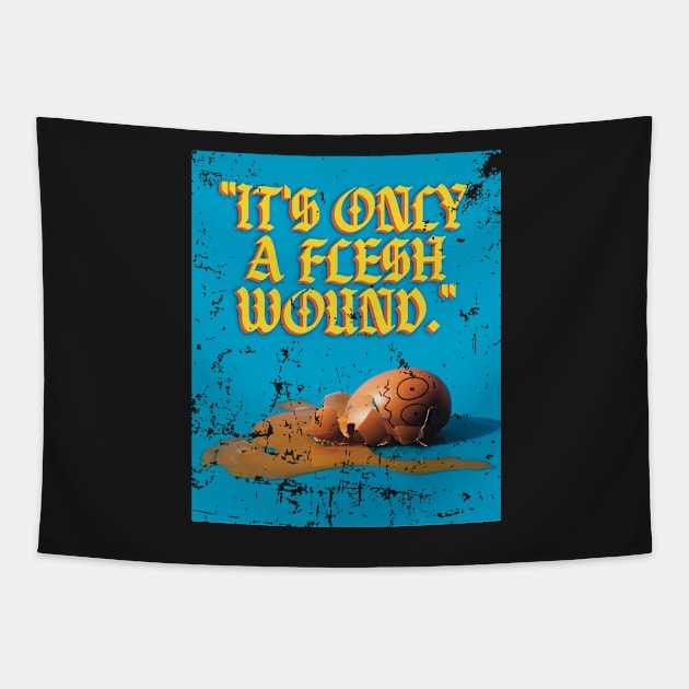 Just a flesh wound Tapestry by TheSassyAutism