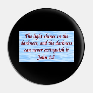 Bible Verse John 1:5 Pin