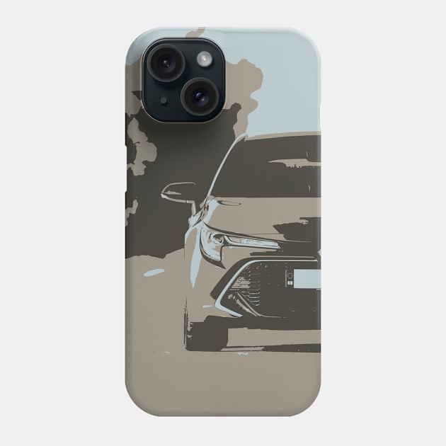 Corolla-HB-Hybrid-5 Phone Case by 5thmonkey