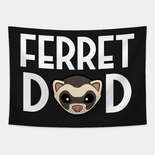 Ferret Dad Tapestry by CeeGunn