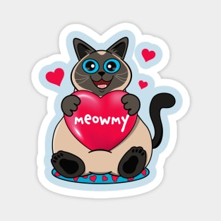 Meowmy's Heart Magnet