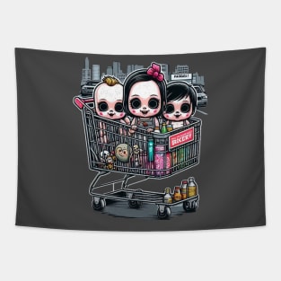 Grocery Cart Tapestry