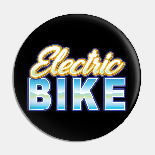 Ebike Electric Bike Classic Pin by PnJ