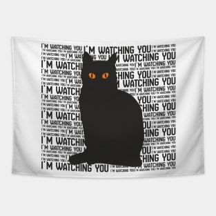 Black Cat Tapestry