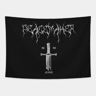 Peacemaker Broken Sword Black Metal ICXC NIKA Tapestry